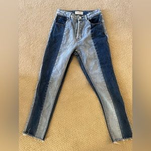 PacSun Two Tone Mom Jean